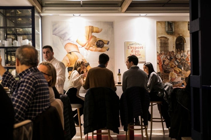 El restaurante es todo un homenaje a la 'pilota'.