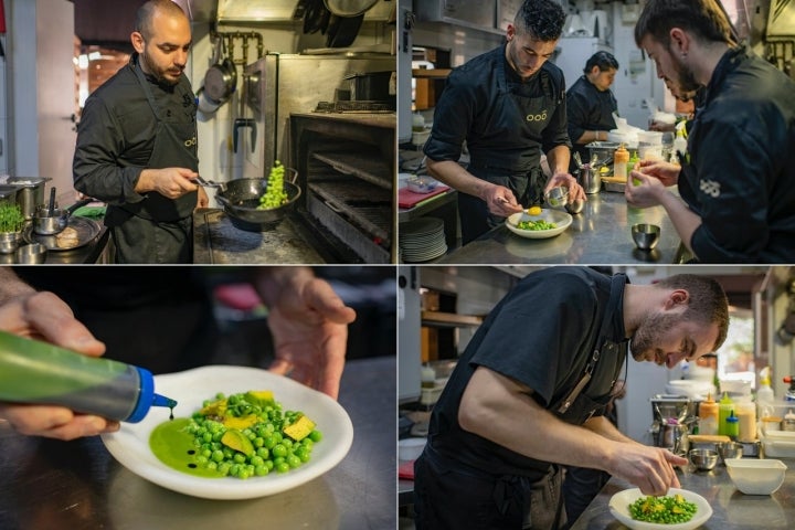 Equipo de cocina del restaurante Por Herencia (Murcia)