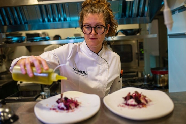 Restaurante 'Quimera' (Formentera): Ana Jiménez García en la cocina