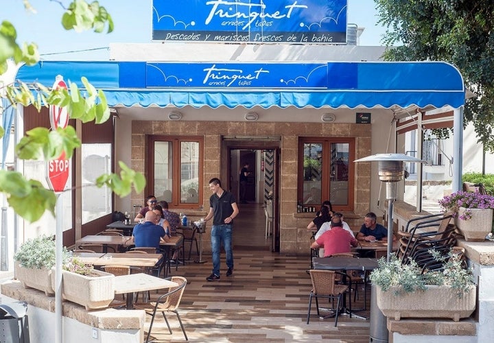 El restaurante está levantado sobre un antiguo trinquete de Jávea.