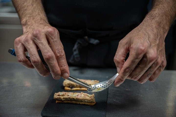 El paté de la casa que se sirve de entrante.