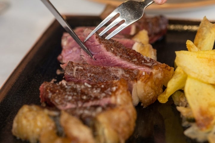 Restaurante 'La Castillería' (Vejer de la Frontera): corte de carne