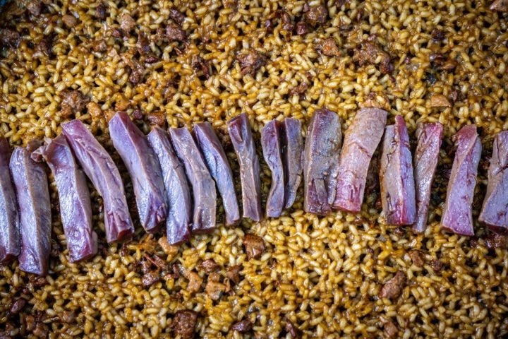 Arroz, de la variedad montsianell, con atún rojo Balfegó