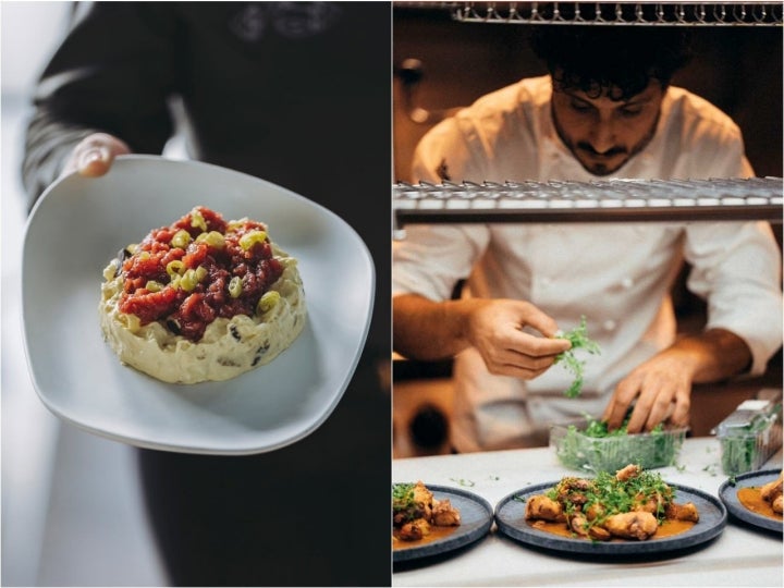 Ensaladilla de atún y chef del restaurante Kulto (Madrid)