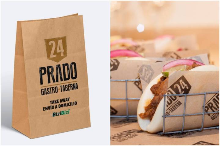 'Prado24' sirve el producto refrigerado para terminar en casa con instrucciones dentro de la bolsa. Foto: Facebook.