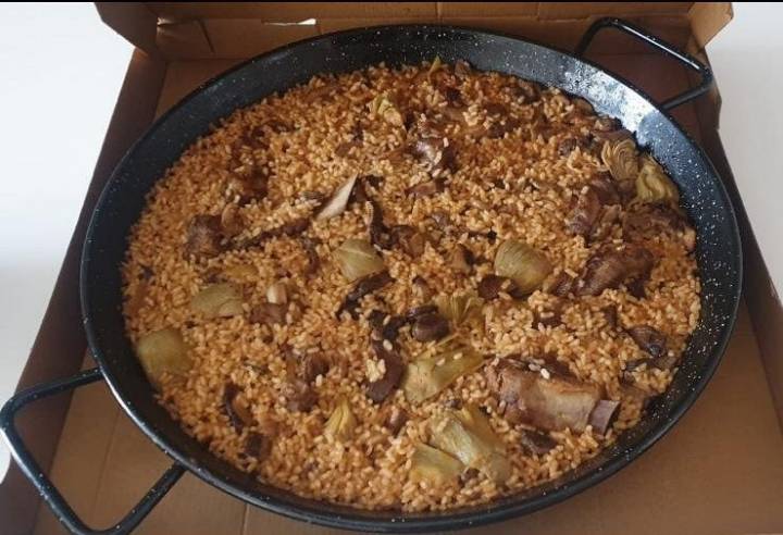 Restaurantes con delivery en Navarra: arroz de 'Taberna Cocotte'