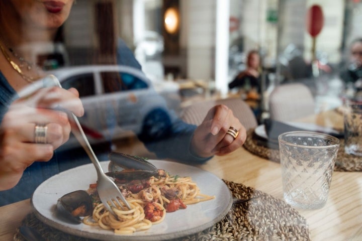 Spaghetti frutti di mare de 'Lettera'