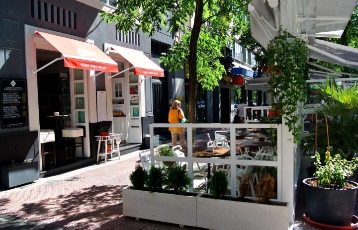 La terraza de la Fornería Ballaró.