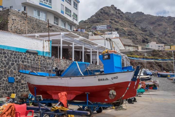 'Cofradía de pescadores' (Punta del Hidalgo): barcas