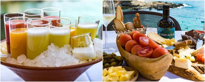 Desayunos Mallorca: Arrels en Gran Melià de Mar (zumos, quesos y embutidos)
