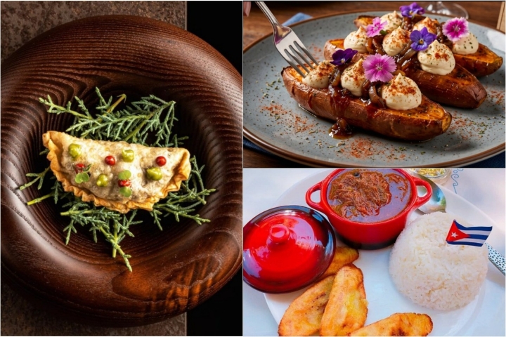 Platos de los restaurantes Chulla, Cookaluzka y Havana Blues