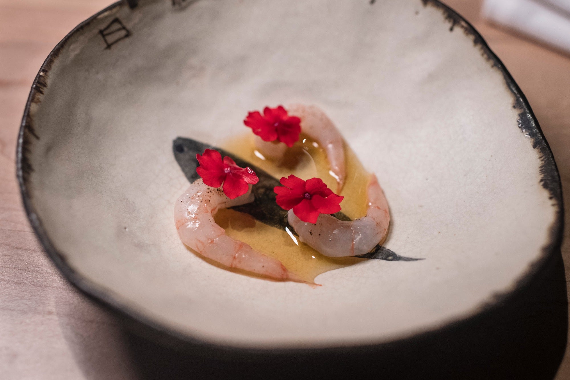 Quisquilla de motril y mantequilla noisette.