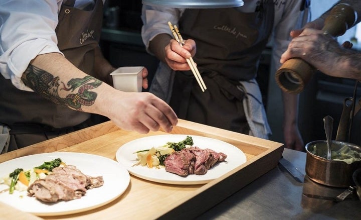 Las cocinas del restaurante Culler de Pau.