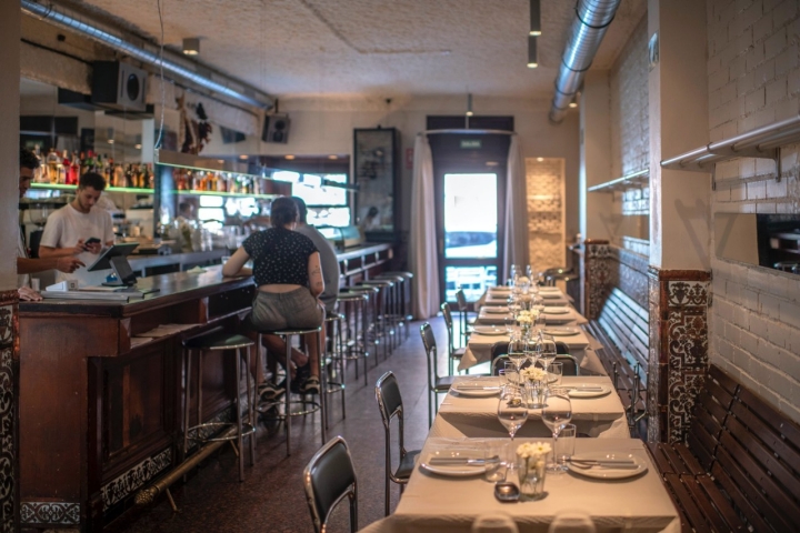 Comedor de la taberna Martha (Madrid).