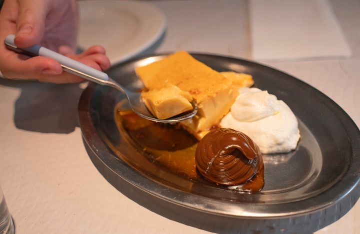 Flan de huevo de la taberna Martha (Madrid).