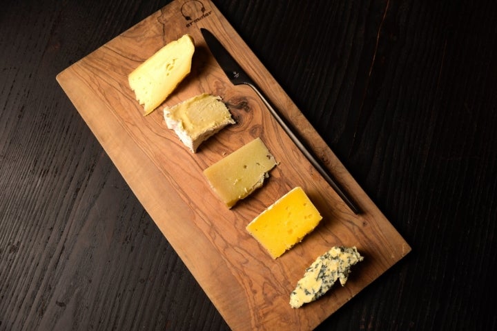 Una tabla de quesos gallegos para terminar la experiencia.