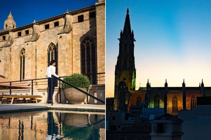 Terrazas en Palma: Singular Rooftop Terrace & Coca Toneta (iglesia de Sant Francesc)
