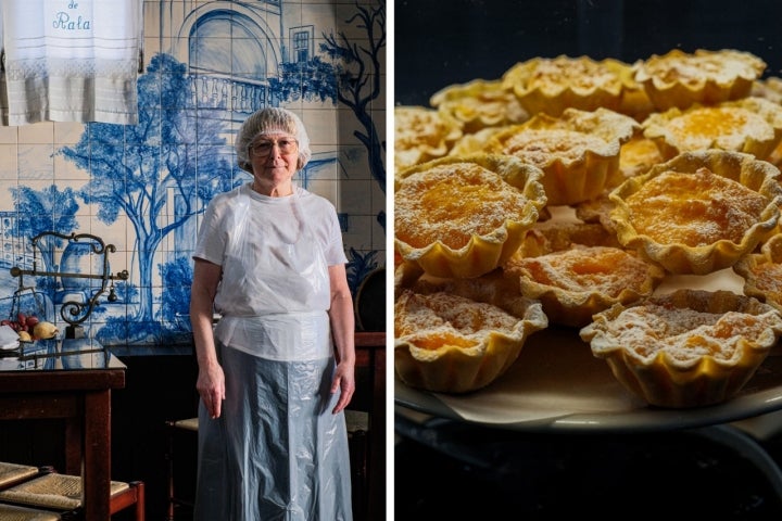 Ercília es especialista en la elaboración del 'Pão de Rala' y los 'Pasteis de Santa Clara', que son algunos de los dulces que elabora a diario