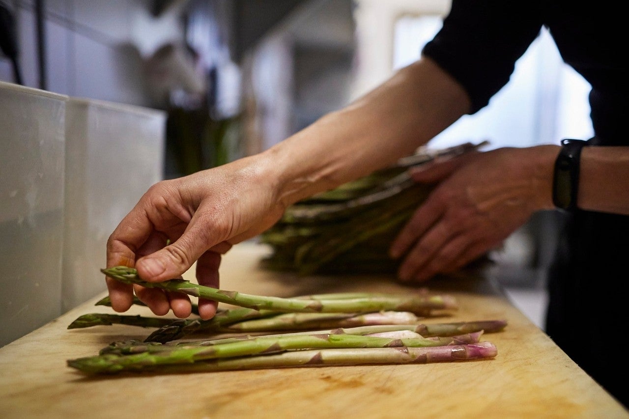 Espárragos cocina