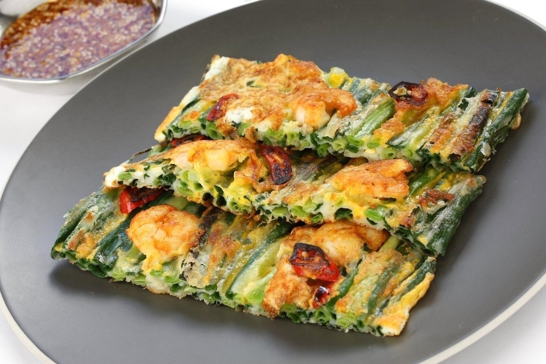 Verduras rebozadas con acento oriental