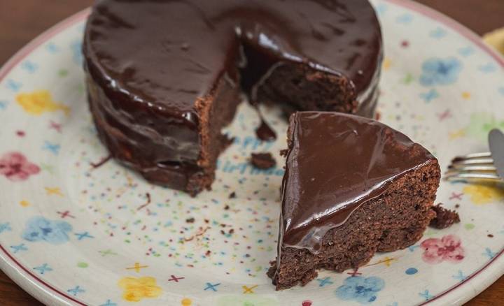 Una tarta de chocolate sin harina.