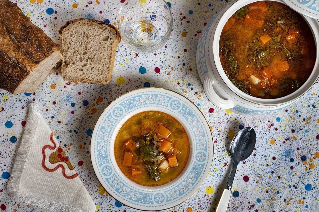 Una sopa de calabaza con aires gallegos