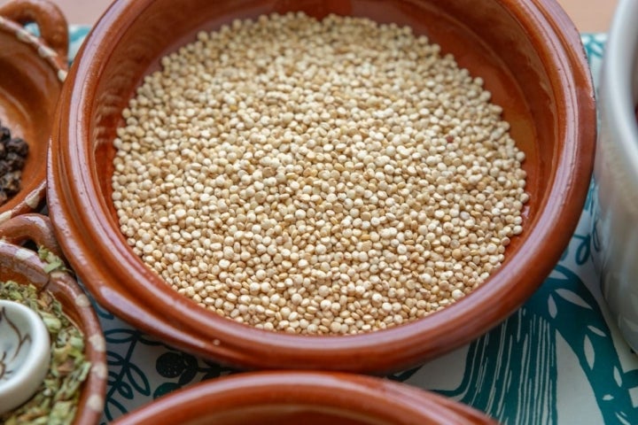 Quinoa sin atamalar con gambas