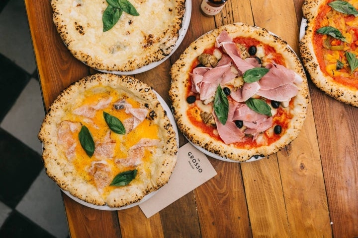 Las pizzas de 'Grosso Napoletano', ahora sin gluten. Foto: 'Grosso Napoletano'