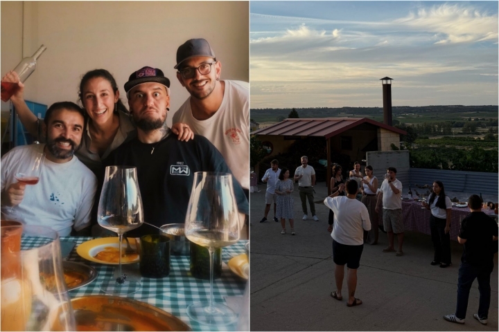 Marta Iglesias, de Un lugar de la Ia Ribera, junto a los chef Cristian Puente de Pikaia (Ecuador), Safe Cruz (Gofio, Dos Soles) y Nauzet Betancort (Arrope, Un Sol). 