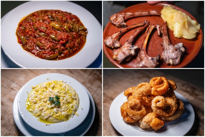 El asador ofrece platos emblemáticos de La Mancha, como el pisto, el ajoarriero o los gazpachos.