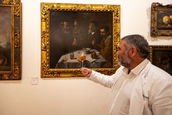 Bodegas Tradición (Jerez de la Frontera): Manuel Marín en la pinacoteca