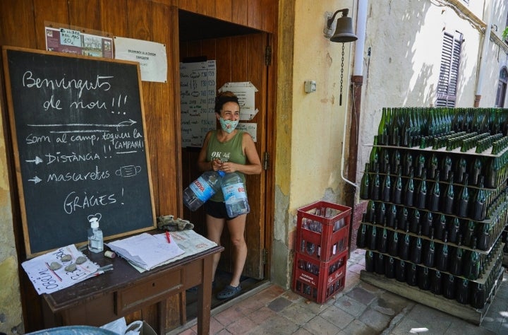 Bodega 'Mas Molla': entrada a la bodega