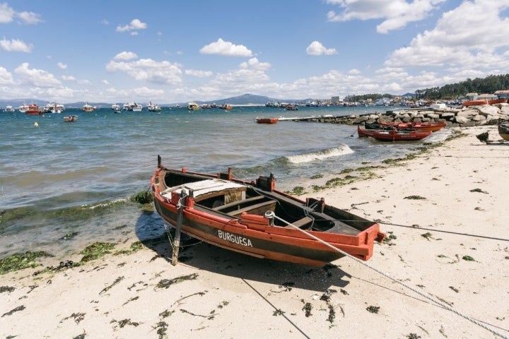 La recóndita playa de Melide, también conocida como la de Cabo Home.