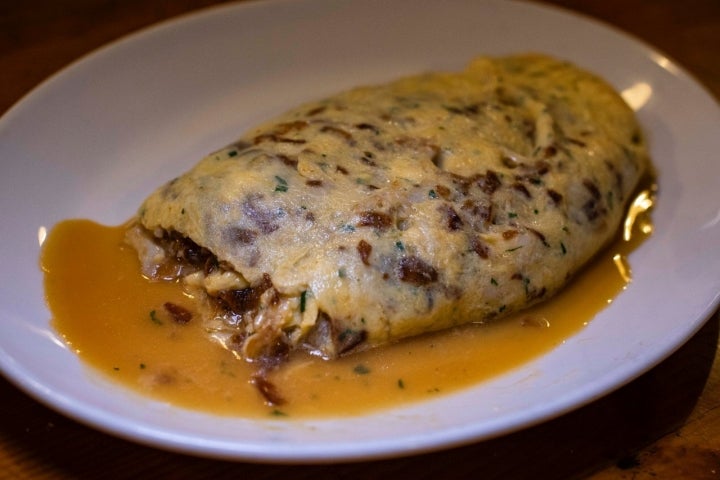 Sidrería Astarbe: tortilla de bacalao