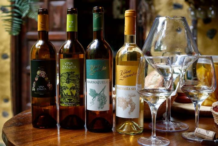Entre los vinos de la bodega destaca el 'Vendimia Seleccionada', 'Blanco Tradicional', 'Marmajuelo' y 'Malvasía Seco'.