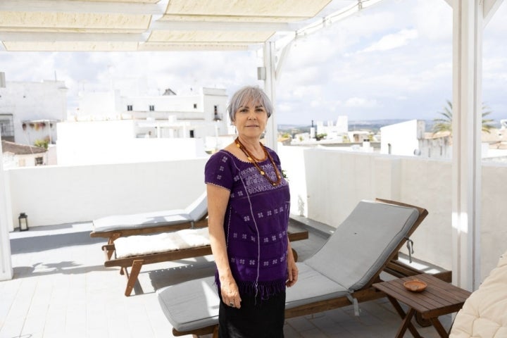 Curra Berrocal, una de las propietarias de los apartamentos.