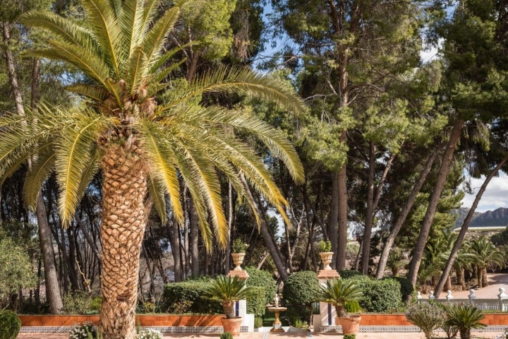 La casa está rodeada de 30.000 metros de jardines.