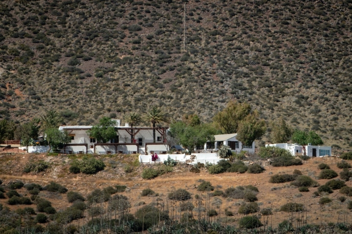 La hacienda vista desde La Isleta del Moro