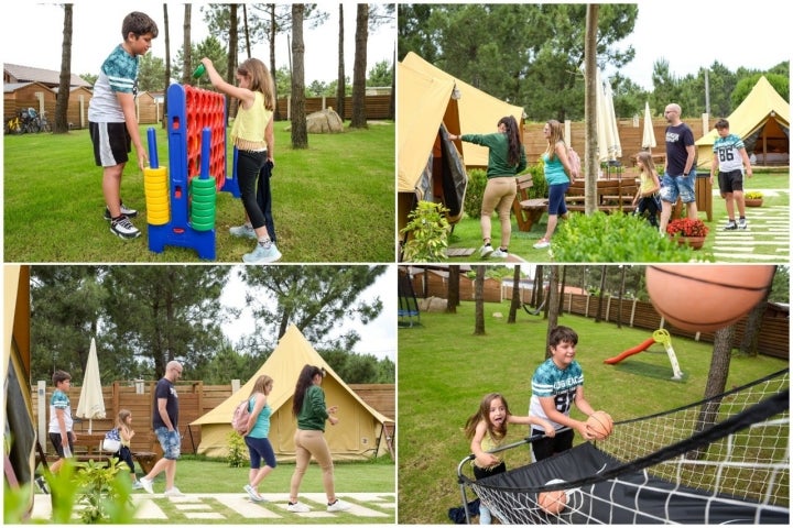 El glamping es un sitio ideal para ir con niños.