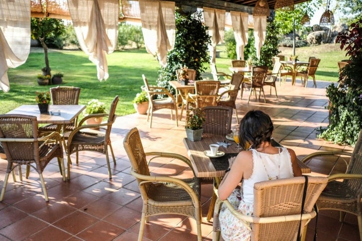 Terraza para desayunar