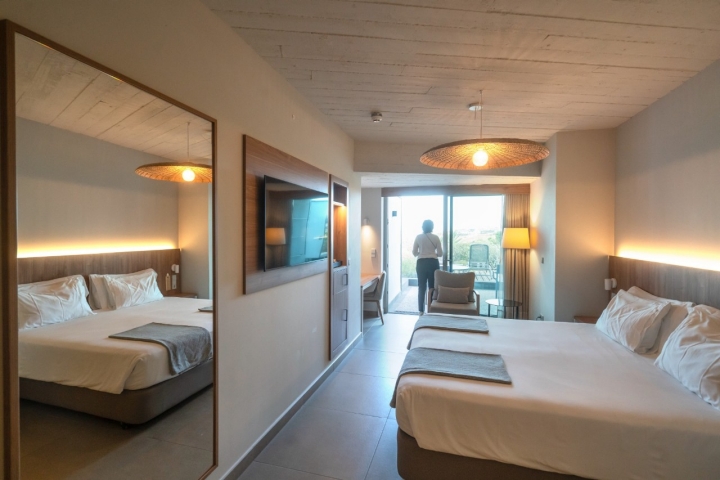 Interior de una de las habitaciones.
