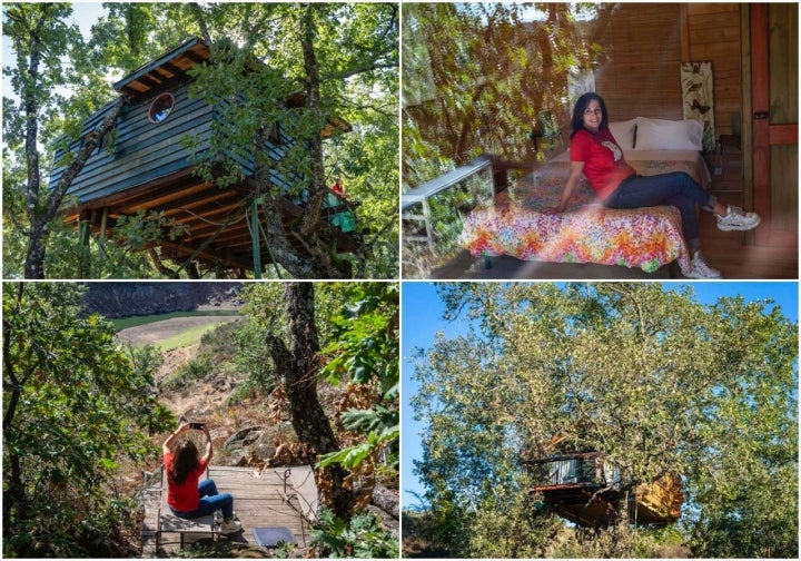 Cabañas en los árboles de Extremadura (Villasbuenas de Gata, Cáceres)