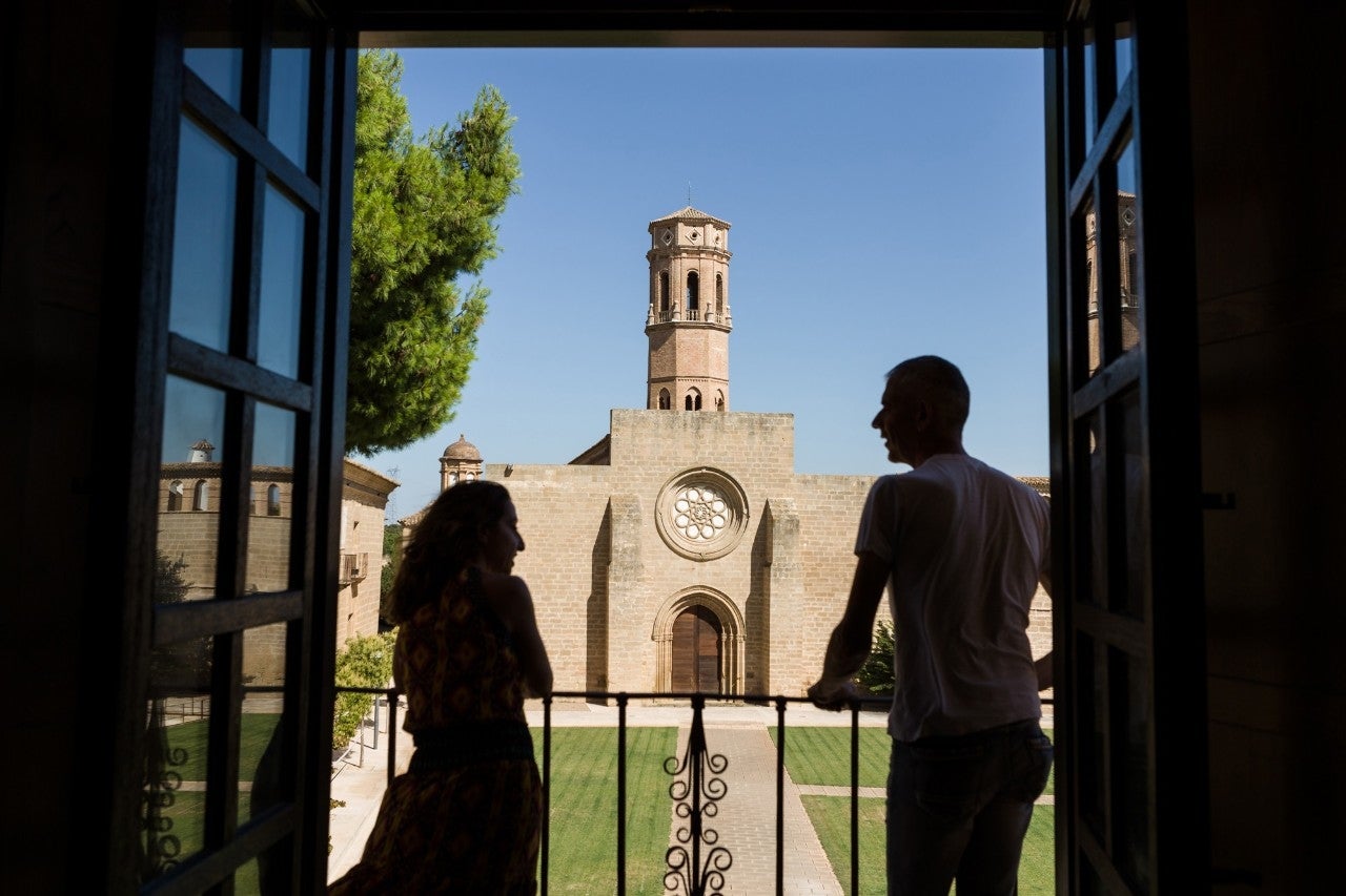 Las vistas de algunas 'suites' de la Hospedería Monasterio de Rueda 'alimentan el alma' por sí mismas.