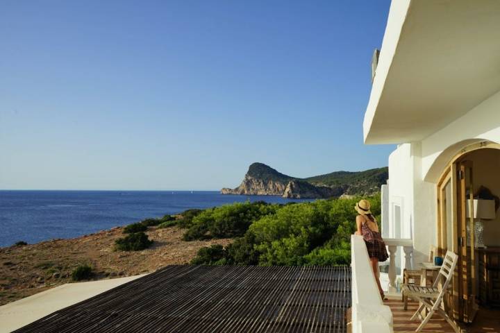 Hostal La Torre (Ibiza): vistas desde el balcón de la habitación