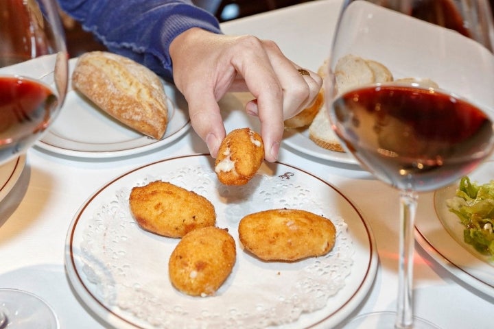 Restaurante 'Tradición Echaurren'. Las croquetas de Marisa Sánchez