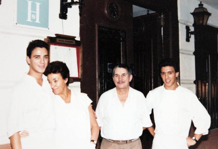 La familia Paniego-Sánchez: Luis Ángel, Marisa, Félix y Francis.