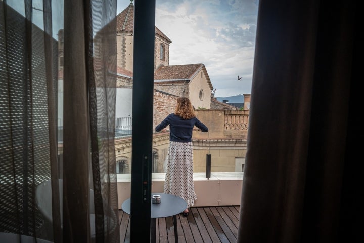 Terraza privada de una habitación