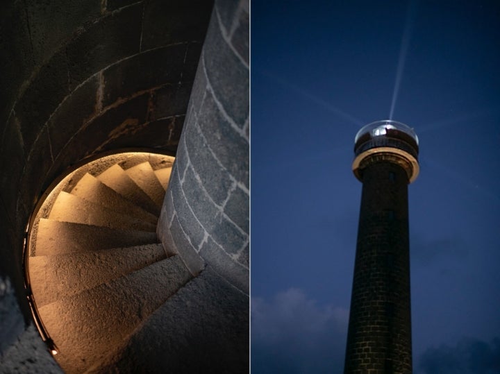 El faro se enciende cada noche desde 1867.