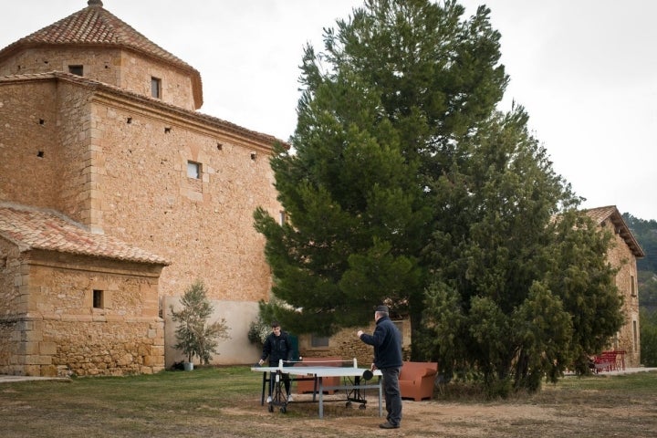 La casa del ermitaño alberga el comedor, la biblioteca y el 'lobby'.