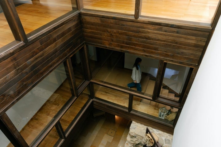 Tragaluz del hotel Palacio de Arriba (Mieres, Asturias)